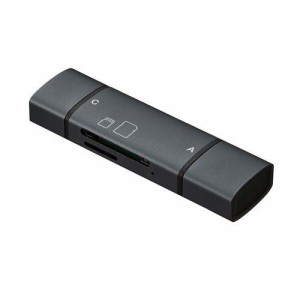 Digio2 USB Type-C＆A カードリーダーライター グレー CRW-DC3SD86GY(1個)[情報家電　その他]