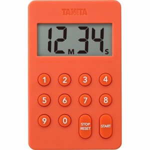 タニタ デジタルタイマー オレンジ テンキー操作音無音 オレンジ TD-415-OR(1個)[キッチン家電・調理家電]