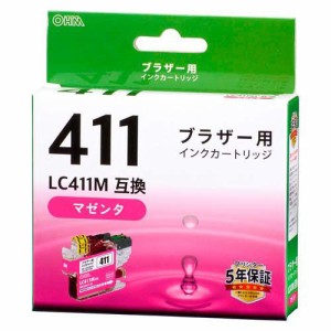 ブラザー互換インク LC411M 染料マゼンタ(1個)[インク]