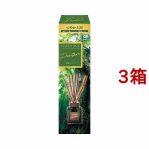 スッキーリ！ CORK+STICK Puriture リードディフューザー 芳香剤 大樹の下で 詰替(100ml*3箱セット)[トイレ用置き型 消臭・芳香剤]