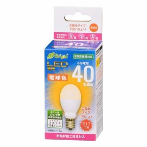 LED電球 小型 E17 40形相当 電球色 4L-G-E17 IH23(1個)[蛍光灯・電球]