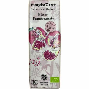 People Tree フェアトレードチョコレート オーガニック ビター・ザクロ(50g)[チョコレート]
