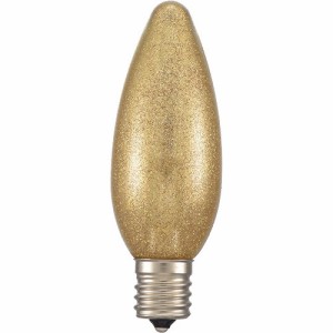 LEDシャンデリア形装飾用／C32／E17／1.2W／35lm／金(電球)色 LDC1L-G-E17 13G(1個)[蛍光灯・電球]