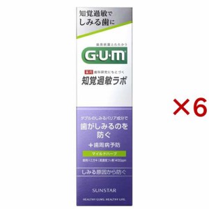 ガム・知覚過敏ラボ デンタルペースト マイルドハーブ(90g×6セット)[歯周病・知覚過敏用歯磨き粉]