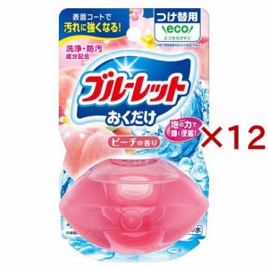 液体ブルーレットおくだけ つけ替用 ピーチの香り(70ml×12セット)[トイレ用洗剤]