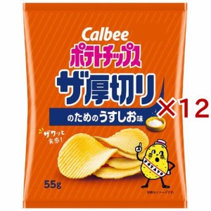 ポテトチップス ザ厚切りのためのうすしお味(55g×12セット)[スナック菓子]