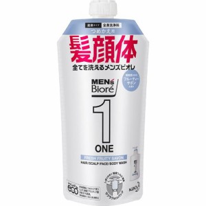 メンズビオレONE オールインワン全身洗浄料 フルーティーサボンの香り つめかえ用(340ml)[ボディソープ]