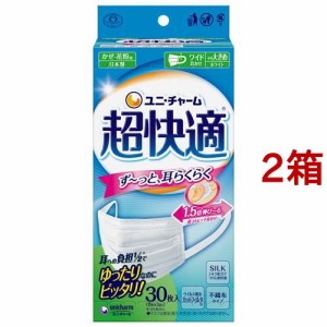 超快適マスク プリーツタイプ やや大きめ(30枚入*2箱セット)[マスク その他]