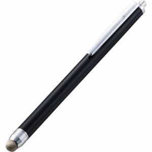 エレコム タッチペン スタイラスペン 導電繊維 タブレット ブラック P-TPS03BK(1本)[情報家電　その他]