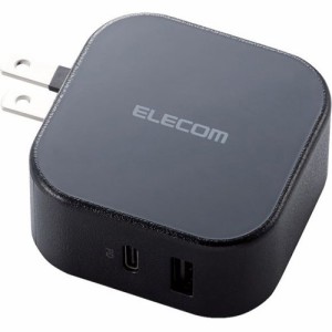 エレコム USB コンセント PD 充電器 20W USB-C *1ポート USB-A*1ポート MPA-ACCP20BK(1個)[充電器・バッテリー類]