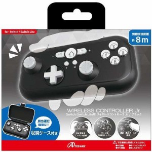 アンサー Switch／Switch Lite用 ワイヤレスコントローラ Jr. ブラック ANS-SW124BK(1個)[家庭用ゲーム機]