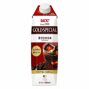 UCC ゴールドスペシャル アイスコーヒー 甘さひかえめ(1000ml*12本入)[ボトルコーヒー(無糖)]