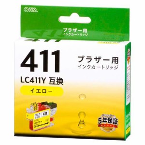 ブラザー互換インク LC411Y 染料イエロー(1個)[インク]