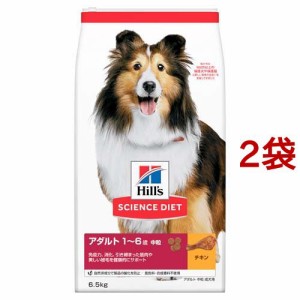 ドッグフード アダルト 成犬 中粒 1歳以上 チキン 大容量 大袋(6.5kg*2袋セット)[ドッグフード(ドライフード)]