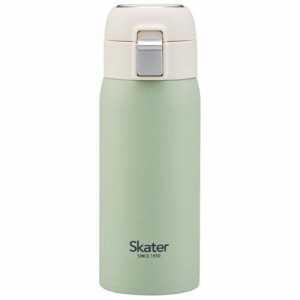 水筒 ワンタッチ ストロー ボトル 350ml ステンレス 保冷 STOT3ST くすみグリーン(1本)[水筒]