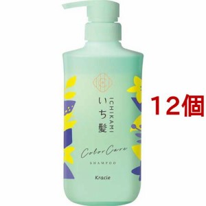 いち髪 カラーケア＆ベーストリートメントin シャンプー ポンプ(480ml*12個セット)[カラーケアシャンプー]