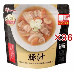 アイリスオーヤマ 豚汁 レンジ 温めるだけ(180g×36セット)[非常食・保存食]