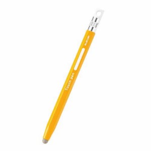 エレコム タッチペン スタイラスペン 導電繊維タイプ 六角鉛筆型 イエロー P-TPENSEYL(1個)[その他]
