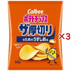 ポテトチップス ザ厚切りのためのうすしお味(55g×3セット)[スナック菓子]