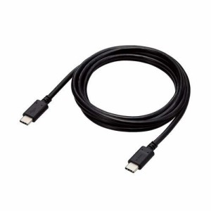 エレコム USB Type C ケーブル 1.5m PD 100W スリムケーブル ブラック(1本)[情報家電　その他]