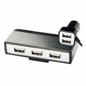 2USB+3USBフック付ソケット DL-64(1個)[充電器・バッテリー類]