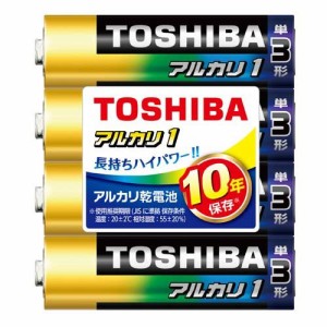 東芝 アルカリ1 単三 4P シュリンク LR6AN4KP(4本入)[電池・充電池・充電器]