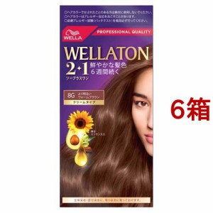 ウエラトーン2+1 クリームタイプ 8G より明るいウォームブラウン(6箱セット)[白髪染め 女性用]