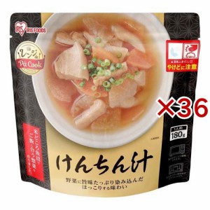 アイリスオーヤマ けんちん汁 レンジ 温めるだけ(180g×36セット)[非常食・保存食]