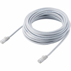 LANケーブル Cat6A やわらか ツメが折れないカバー 10m ホワイト LD-GPAY／WH10(1本)[情報家電　その他]