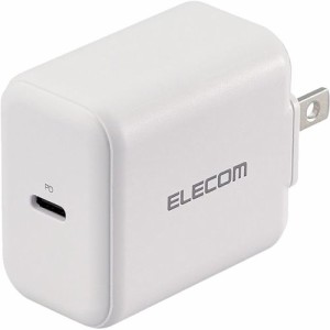 エレコム USBコンセント USB充電器 Type-Cポート 小型 軽量 ホワイト EC-AC09WH(1個)[充電器・バッテリー類]