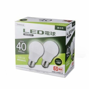 NVCライティングジャパン LED電球 昼白色 40W形相当 LDA4N-G／K40AR-2P(2個入)[蛍光灯・電球]