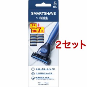 シック スマートシェーブ by Schick コンボパック 本体(刃付き)+替刃7個(2セット)[カミソリホルダー]