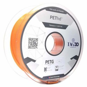 TAGin3D 3Dプリンター用フィラメント HD PETフィラメント PET HD-1.75OR オレンジ(1個)[事務用品]