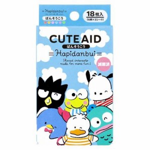 キャラクターばんそうこう CUTE AID はぴだんぶい(18枚入)[キャラクター絆創膏]