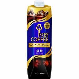 キーコーヒー リキッドコーヒー 天然水 微糖(1L*6本入)[コーヒー その他]