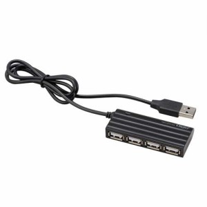 Digio2 USB2.0 4ポートハブ 80cm UH-2624BK(1個)[情報家電　その他]