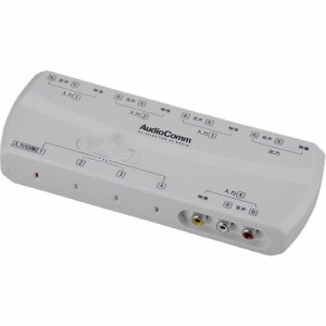 AudioComm AVセレクター4入力 1出力 AV-R401H(1個)[AVセレクター]