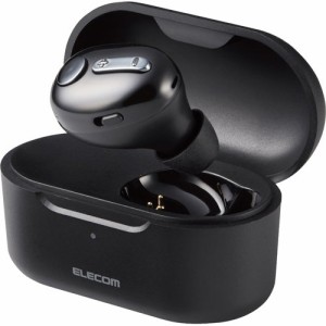 エレコム Bluetoothヘッドセット 片耳 左右対応 小型 充電ケース付き LBT-HSC32MPBK(1個)[ヘッドホン・イヤホン]