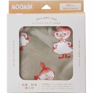 MOOMIN マイクロファイバーふきん 30*30cm リトルミイ(3枚入)[ふきん]