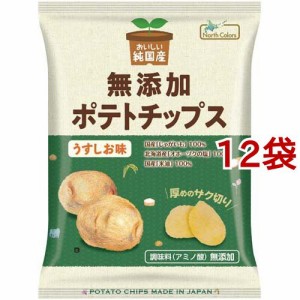 ノースカラーズ 純国産ポテトチップス うすしお味(55g*12袋セット)[スナック菓子]