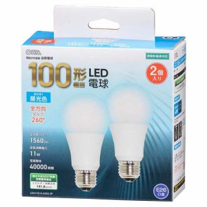 LED電球 E26 100形相当 昼光色(2個入)[蛍光灯・電球]