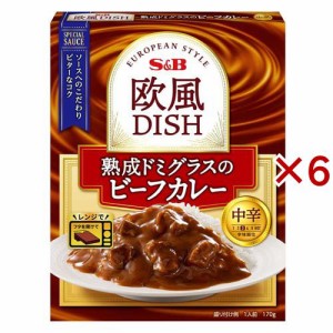 欧風DISH 熟成ドミグラスのビーフカレー 中辛(170g×6セット)[レトルトカレー]