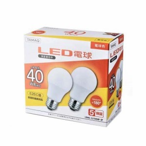 NVCライティングジャパン LED電球 電球色 40W形相当 LDA4L-G／K40AR-2P(2個入)[蛍光灯・電球]