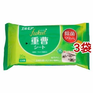 エルモア fukut 重曹シート(20枚入*3袋セット)[キッチン用洗剤(シートタイプ)]