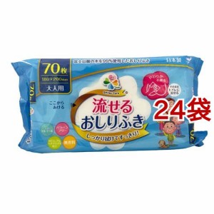 大人用おしりふき 流せるタイプ(70枚入*24袋セット)[おしりふき]