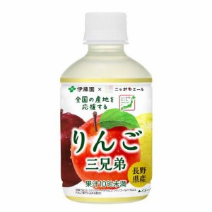 伊藤園 ニッポンエール りんご三兄弟 長野県産(280g*24本入)[フルーツジュース]