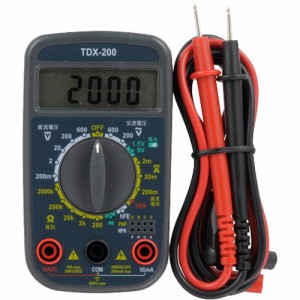 デジタルマルチテスター TDX-200(1個)[電池・充電池・充電器]