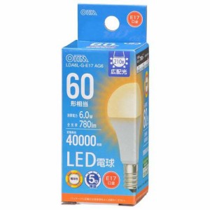LED電球 小形 E17 60形相当 電球色(1個)[蛍光灯・電球]