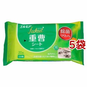 エルモア fukut 重曹シート(20枚入*5袋セット)[キッチン用洗剤(シートタイプ)]