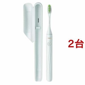 フィリップス Philips One 乾電池式電動歯ブラシ ミントブルー HY1100／33(2台セット)[電動歯ブラシ]